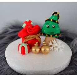 Discount Tortendekoration Weihnachten, Fondant Figur Christmas Tortendekoration