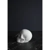 Totenkopf Flammen – Halloweenfigur aus Gips zum Selbstgestalten Geschenke