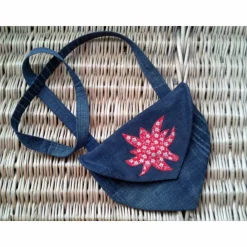 New Trachten-Tasche - Dirndl-Tasche - Oktoberfest - Dirndl - Tracht - Country - Landhaus - Upcycling - Jeans -  *Edelweiss 1003rot Trachtentaschen