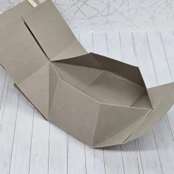 Hot Traditionelle Geschenkbox "Schneemann-Wichteline" | Verpackung mit abnehmbarem Anhänger (Rot/Große Schneeflocke) Geschenkverpackungen