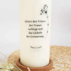 Best Trauerkerze | Gedenkkerze | Erinnerungskerze | Trauergeschenk Trauerkerzen