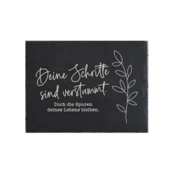 Trauerschild Grabschmuck Grabplatte Gedenkplatte Gedenksteine