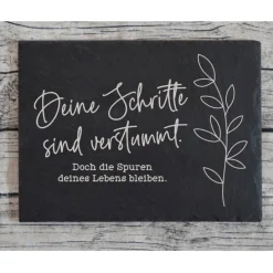 Trauerschild Grabschmuck Grabplatte Gedenkplatte Gedenksteine