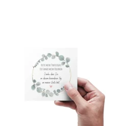 Trauzeugin Geschenk – Anker Armband mit Karte & Geschenkbox aus Edelstahl Gastgeschenke