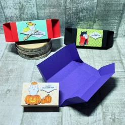 Discount Treat Box Halloween Verpackung Süßigkeiten Kinder Goodies Gastgeschenke Halloweenparty Geister Handmade Stampin‘ Up! Schokolade & Süßigkeiten