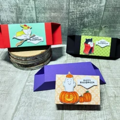 Discount Treat Box Halloween Verpackung Süßigkeiten Kinder Goodies Gastgeschenke Halloweenparty Geister Handmade Stampin‘ Up! Schokolade & Süßigkeiten
