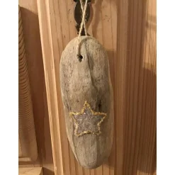 Best Treibholz Anhänger, Anhänger, Päckchenanhänger Stern, Weihnachten Osterdeko
