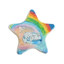 Outlet Tränen trocknen im Licht des Regenbogens: Trauerstern mit Teddybär-Motiv Gedenksteine