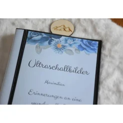Ultraschallbilder aufbewahren Fotoalbum Mappe Album für Ultraschallbilder personalisierbar Einsteckalbum stabil Fotoalbum & Gästebuch