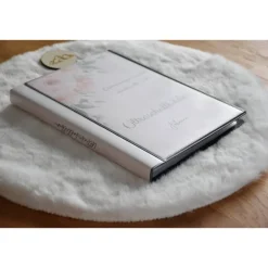 Fotoalbum & Gästebuch|Familie Glück Ultraschallbilder aufbewahren Fotoalbum Mappe Album für Ultraschallbilder personalisierbar Einsteckalbum stabile Aufbewa