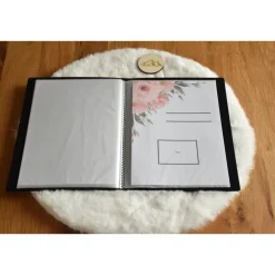 Fotoalbum & Gästebuch|Familie Glück Ultraschallbilder aufbewahren Fotoalbum Mappe Album für Ultraschallbilder personalisierbar Einsteckalbum stabile Aufbewa