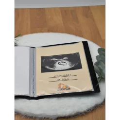 Sale Ultraschallbilder Mappe Bagger – personalisiertes Ultraschallalbum zur Aufbewahrung deiner Ultraschallbilder als Geschenk zur Schwangerschaft Fotoalbum & Gästebuch