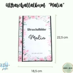 Clearance Ultraschallbilder Mappe rosa Blumen, Ultraschallalbum,Ultraschall Album, personalisierte Ultraschallbilder Aufbewahrung Fotoalbum & Gästebuch