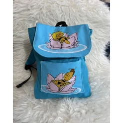 Discount Unikat! Biene Maja Rucksack für Kinder // Einzelstück in blau mit dem Motiv von Biene Maja // handgemachter Rucksack Kinder Kinderrucksack