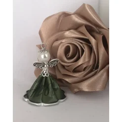 Outlet Upcycling Kapsel Engel mit Muster - Farbwahl - Weihnachten, Baumschmuck (2) Baumschmuck