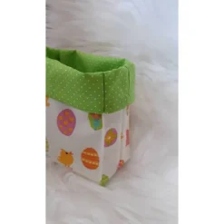 Osterkörbchen|Ruth's kleine Nähstube Utensilo / Aufbewahrungskorb / Stoffkorb / Osterkorb "bunte Eier"