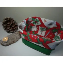 Weihnachtsdeko|friess-design Utensilo "Natale" aus Baumwolle grün/ bunt