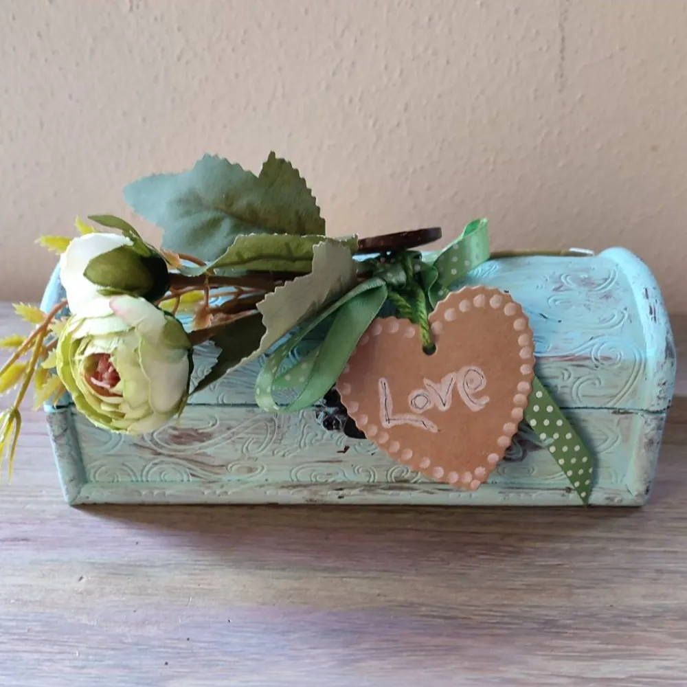 Best Valentinstag-romantische Schatulle aus Holz im Vintagestyle Valentinstagsgeschenke