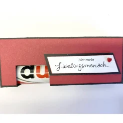 Verpackung für 2 Stück Schokoriegel, ein schönes Geschenk aus Papier, auch als Tischgoodie zu verwenden Geschenkverpackungen