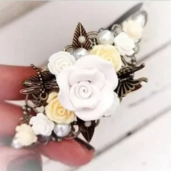 Clearance verzierter Haarreif,  Harreif, Haarschmuck,Hochzeit, Fest, Blüten, Schmetterling, Libelle, Rosen Accessoires