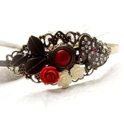 Sale verzierter Haarreif, Vintage-Stil, Haarreifen,  Blume, Rosen, Haarschmuck,Hochzeit, Kommunion Accessoires