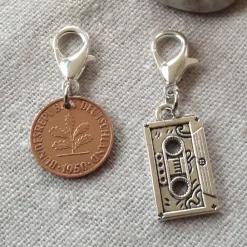 Vintage Geschenkset / Anhängerset mit Pfennig & Kassette Geschenke