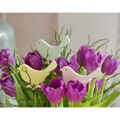 Sale Vogel-Stecker aus Holz Frühling