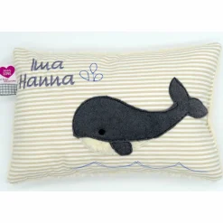 Best Wal Fisch Namenskissen Taufkissen Kuschelkissen Kindergartenkissen Geburtsgeschenk Gastgeschenke