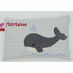 Best Wal Fisch Namenskissen Taufkissen Kuschelkissen Kindergartenkissen Geburtsgeschenk Gastgeschenke