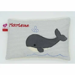 Best Wal Fisch Namenskissen Taufkissen Kuschelkissen Kindergartenkissen Geburtsgeschenk Gastgeschenke