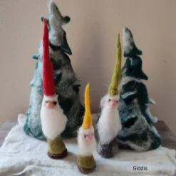 Best Waldwichtel 5er-Set, handgefilzt, Weihnachtsdeko