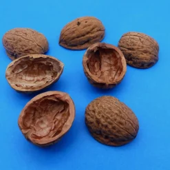 Bastelzubehör|kunstmitperlen Walnuss - Walnussschalen - Halbschalen - Naturprodukt - zum Dekorieren + Basteln + Weihnachten + Floristik