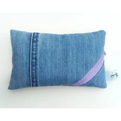 Clearance Waschbares Dinkelspelz-Mauskissen aus Denim und Reißverschluss, Jeans Mauskissen mit Dinkelspreu Geschenke