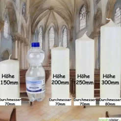Osterkerzen|Kreativatelier A & V Weg des Glaubens – Christliche Osterkerze mit Kreuz und Alpha & Omega, Licht der Auferstehung, handgemacht