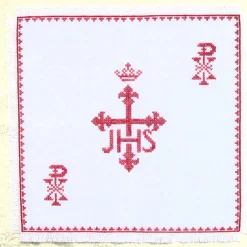 Ostertischdeko|Skatstädterin Weihkorbdecke, Osterdecke religiöses Motiv, Kreuzstich Handarbeit, Osterdeko