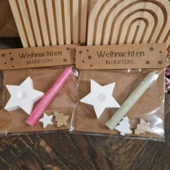 Weihnachtsgeschenke|VomWolfsmaedchen Weihnachten in der Tüte | kleines Geschenk mit Kerze | Wichtelgeschenk