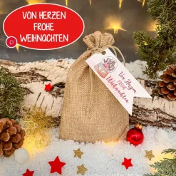 Discount Weihnachten to go - Nikolaussäckchen gefüllt mit Kleinigkeiten - Weihnachtsgeschenk, Mitbringsel, Wichtelgeschenk, Nikol Weihnachtsgeschenke