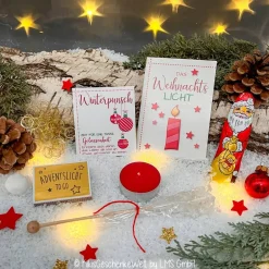 Discount Weihnachten to go - Nikolaussäckchen gefüllt mit Kleinigkeiten - Weihnachtsgeschenk, Mitbringsel, Wichtelgeschenk, Nikol Weihnachtsgeschenke