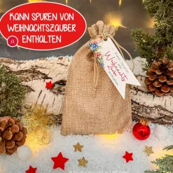 Discount Weihnachten to go - Nikolaussäckchen gefüllt mit Kleinigkeiten - Weihnachtsgeschenk, Mitbringsel, Wichtelgeschenk, Nikol Weihnachtsgeschenke