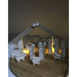 Best Weihnachten: Weihnachtskrippe modern – Minimalistische Krippe aus 3D-Druck Krippen