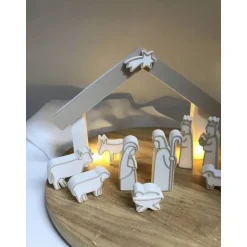 Best Weihnachten: Weihnachtskrippe modern – Minimalistische Krippe aus 3D-Druck Krippen