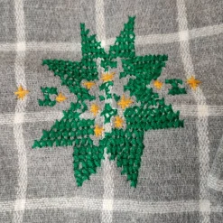 Best Weihnachten Woll-Kissenhüllen bestickt, 40x40 Weihnachtsdeko