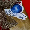 Sticker & Aufkleber|Sabrina Wohlfeil Artist Weihnachts Geschenketikett Vinyl | beschriftbarer Galaxy Weihnachtskugel Sticker | Geschenkaufkleber