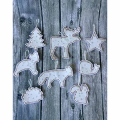 Sale Weihnachtsbaumschmuck Set 8-teilig aus Filz – Wiederverwendbare Filzanhänger für den Weihnachtsbaum Baumschmuck