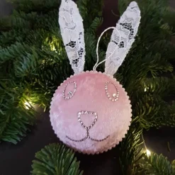 Outlet Weihnachtsbaumschmuck Tannenbaumschmuck Christmas Schmuck Handgemacht Handmade Weihnachtsgeschenk blau Strass Satin Baumschmuck