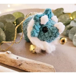 Outlet Weihnachtsbaumschmuck Triceratops Häkeltier Christbaumschmuck Hängeornament Baumschmuck