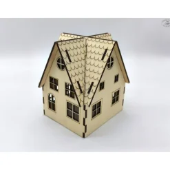 Clearance Weihnachtshaus aus Holz (Bastelset) Weihnachtsdeko