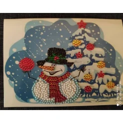 Weihnachtskarten|SoLeMo Kreativshop Weihnachtskarte Grußkarte "Schneemann"