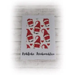 Discount Weihnachts-Karte, Grußkarte zu Weihnachten, Weihnachtszeit, Wichtel, Handmade, wählbar Weihnachtskarten