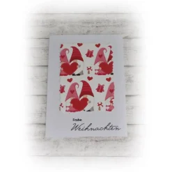 Discount Weihnachts-Karte, Grußkarte zu Weihnachten, Weihnachtszeit, Wichtel, Handmade, wählbar Weihnachtskarten